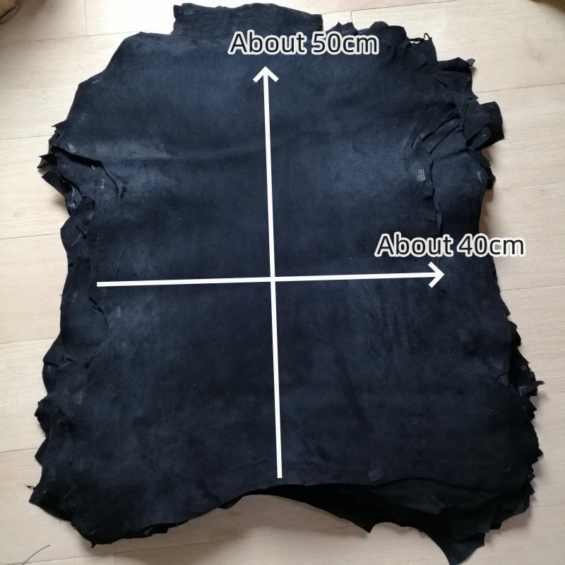 1mm Brown Black Sheep Suede .Top Leather.Real Leather Fabric.Handmade DIY For Clothes Inside.Package Edge.Whole Sheepskin