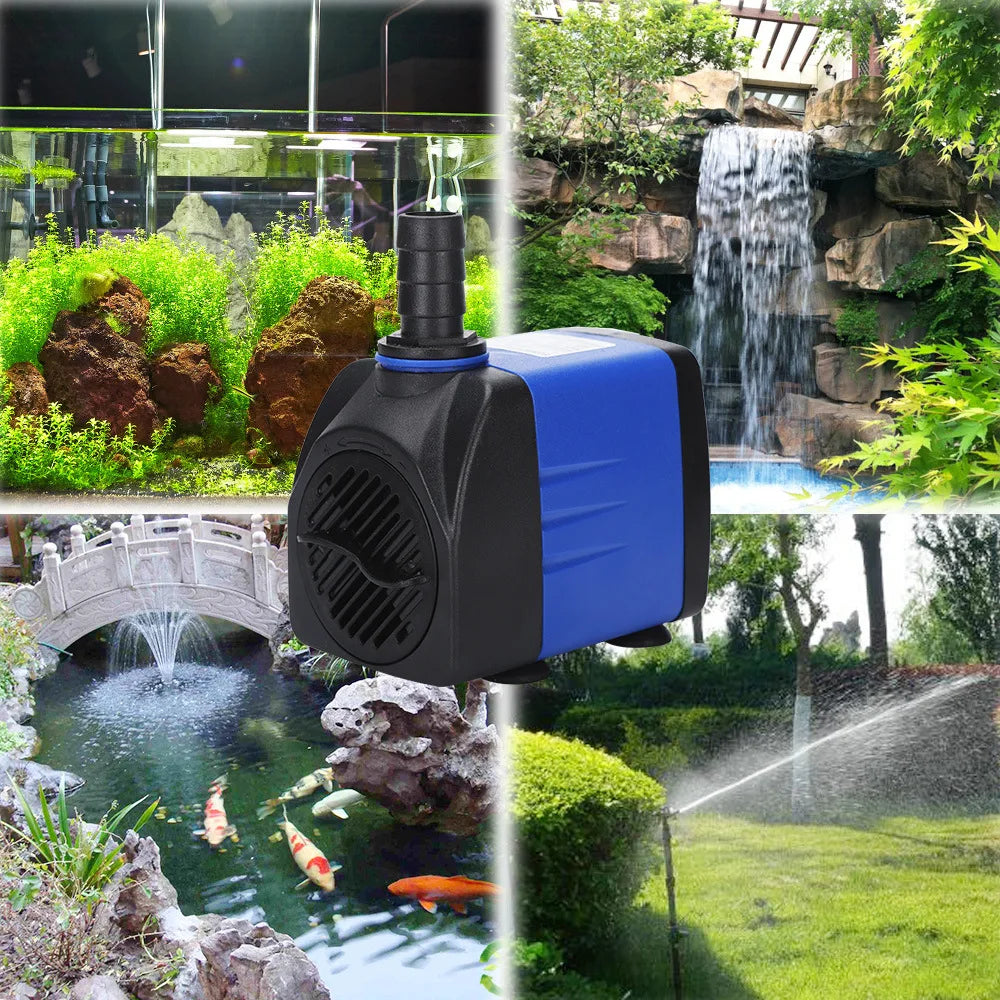 Multifunctional Submersible Pump Silent Small Water Pump Suitable  Aquariums Fish Tanks Rockeries Filtration Cycles Water Pumps