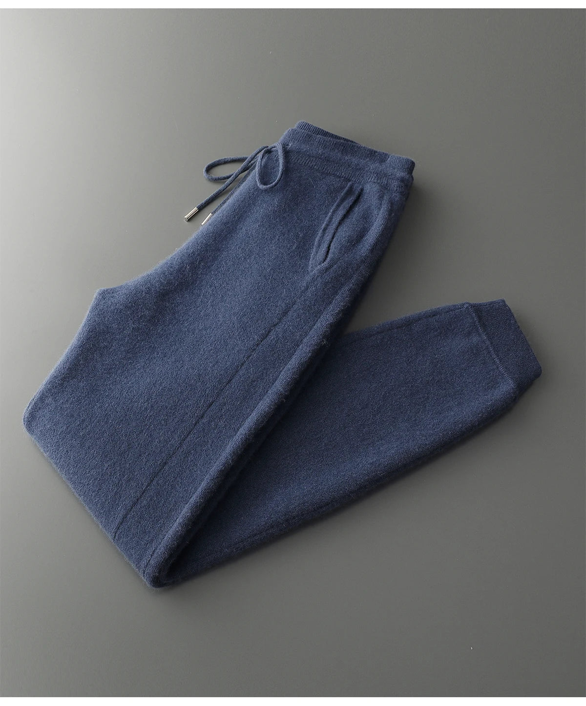 100% Merino Wool Two-piece Suit for Men Autumn Winter Knitting Zipper Cardigan and Slim-fit Pants Warm Thickened Clothing Sets