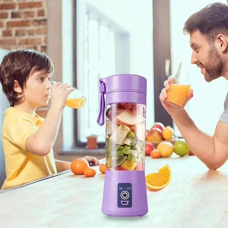 Portable Mini Blender for Shakes and Smoothies Rechargeable USB 380ML Traveling Fruit Juicer Cup Hand Fruit Blender Juicing Cup