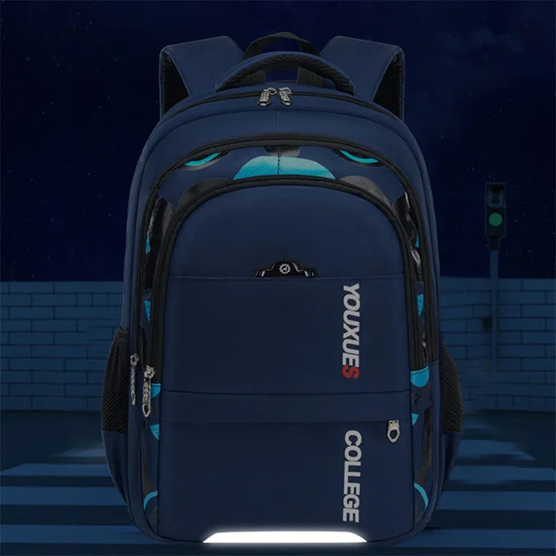 Waterproof Children School Backpack, Casual Primary Schoolbag Book Bag for Boys Daily School Use