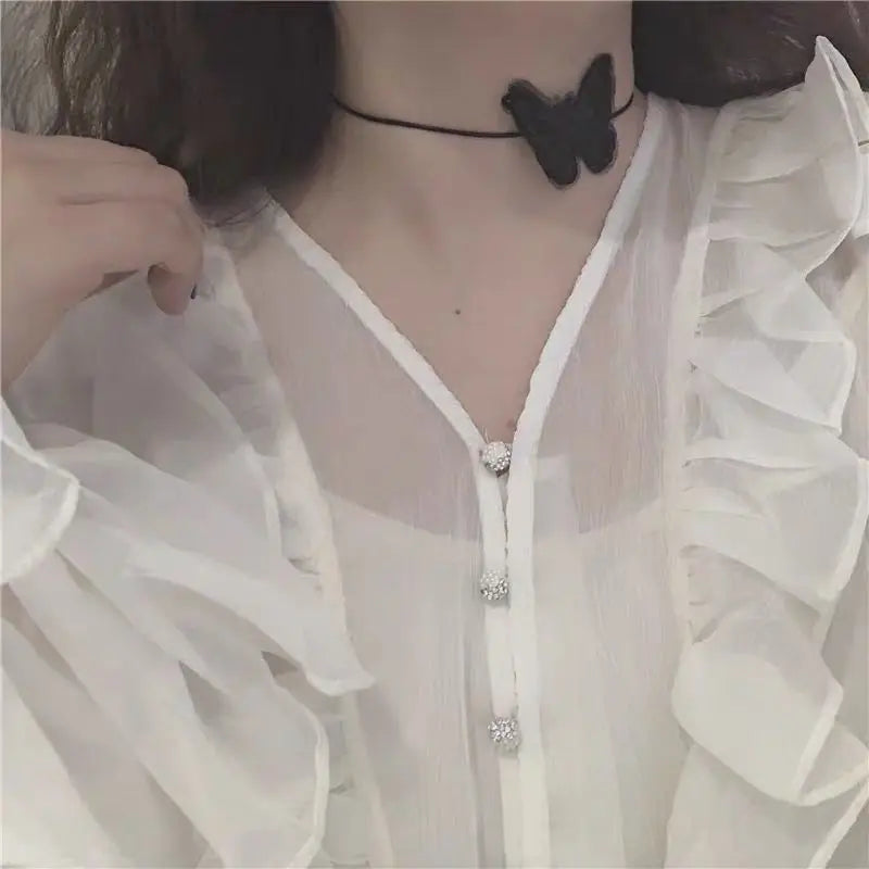 Necklace For Women Cute Girls Animal Sweet Heart Butterfly Fashion Party Rap Gummy Bears Blade