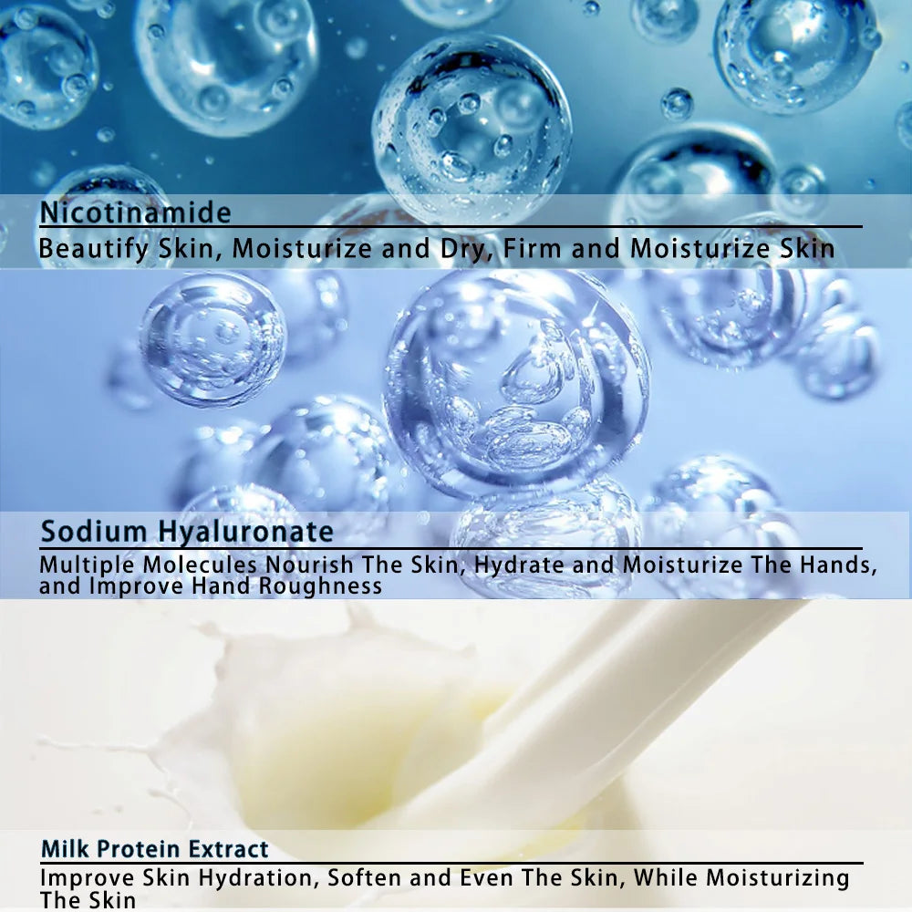 Collagen Smooth Wrinkles Hand Cream Skin Soften Silky Smooth Gloss Nourish Cracked Repair Moisturizing Product Korean Skin Care