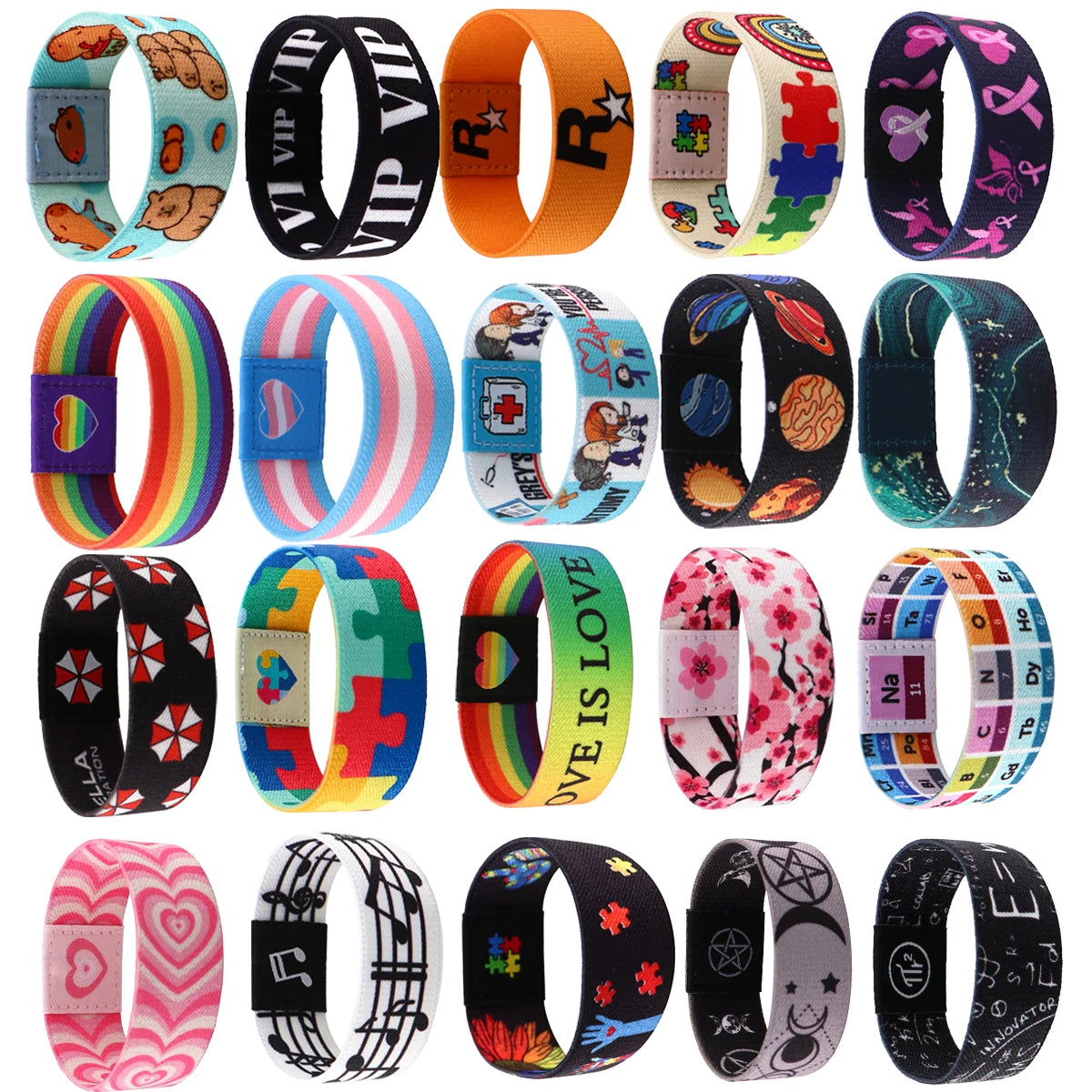 Autism Awareness Puzzle Bracelet For Women Rainbow Wristband Bracelets Fashion Bangles Jewelry Nurse Doctor Accessories Gifts