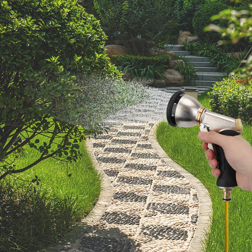 Irrigation Tool Car Washer Rotary Water Spray Gun Garden Watering Sprinkle Adjustable High-Pressure Variable Flow Controls