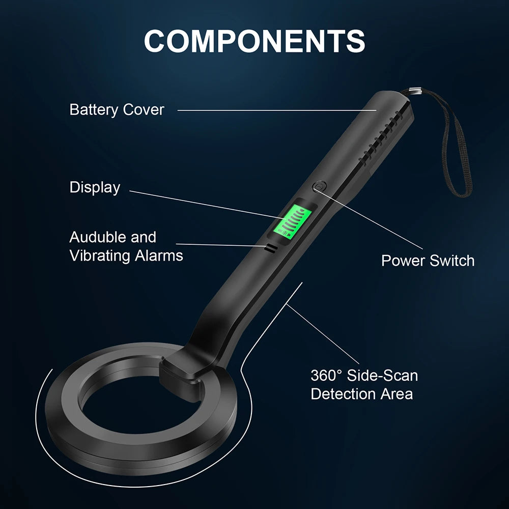 Metal Detector High-precision Hand-held Outdoor Detector Waterproof Underground Treasure Hunter Coin Gold Finder