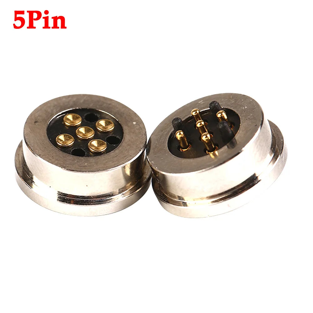 1Pair 2/3/4/5/6Pin waterproof high current magnet suction spring pogo pin male female probe DC power charging magnetic connector
