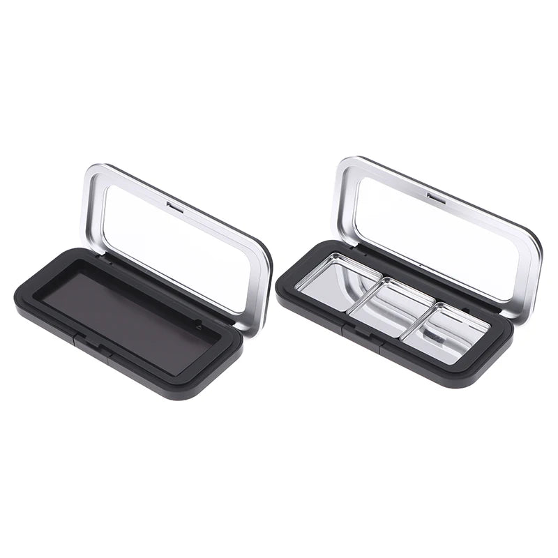Refillable Magnetic Eyeshadow Palette Empty Black Clear Makeup Storage Case DIY Cosmetic Container for Lipstick Foundation Blush