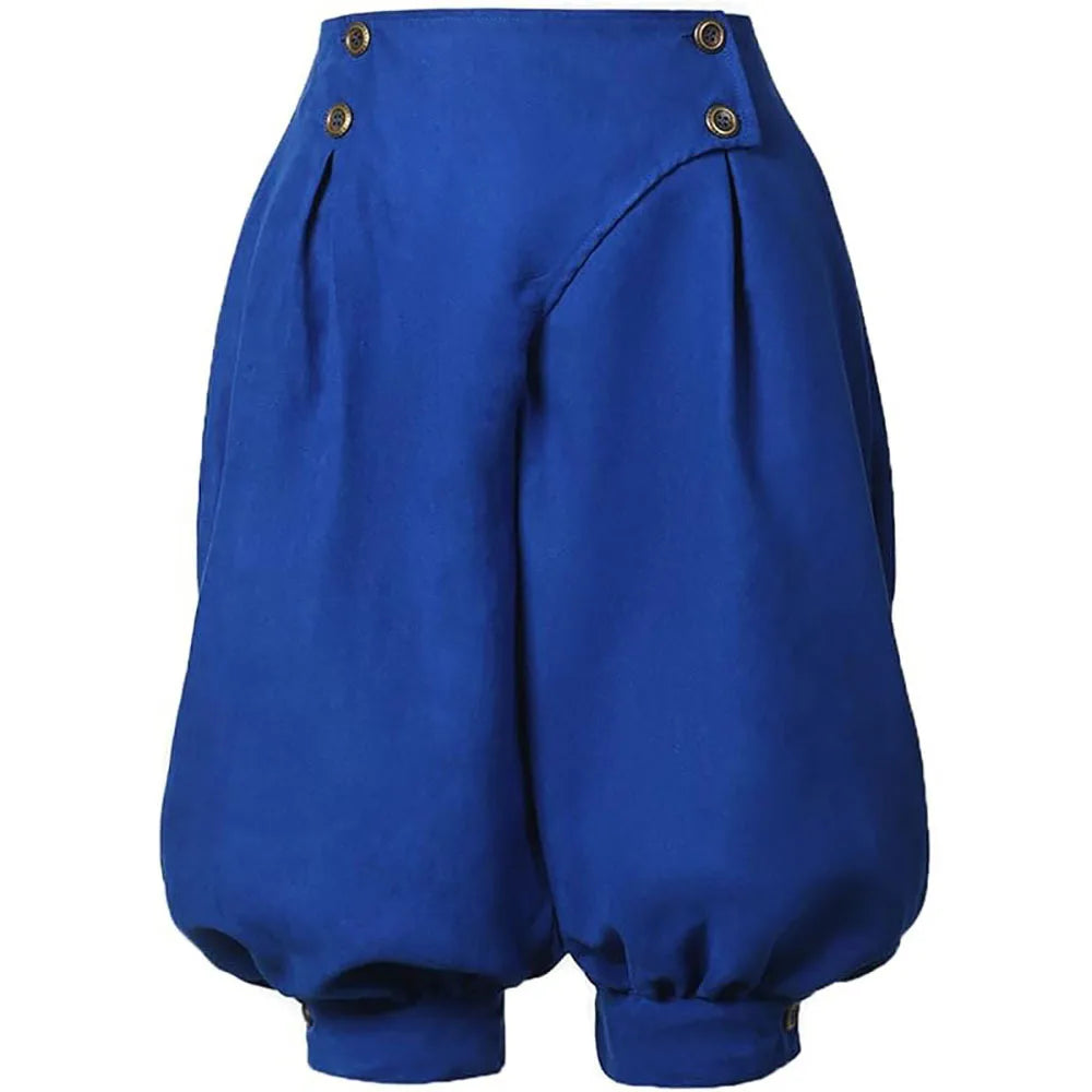 Pirate Pants Women Medieval Renaissance Viking Cosplay Costume Loose Pants Horseman Peasant Castaways Costume Bloomers Trousers