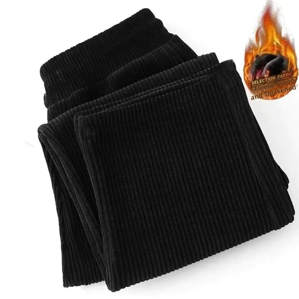 plus Size Men's Straight Leg Loose Fit Casual Sports Pants Large Waist Elastic Band High Elastic Thickened Polyester Fiber