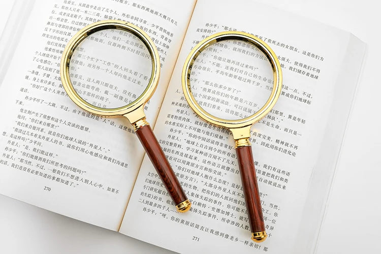 Handheld High-Definition Old Magnifying Glass  Handheld Children's Magnifying Glass Reading for The Elderly for People