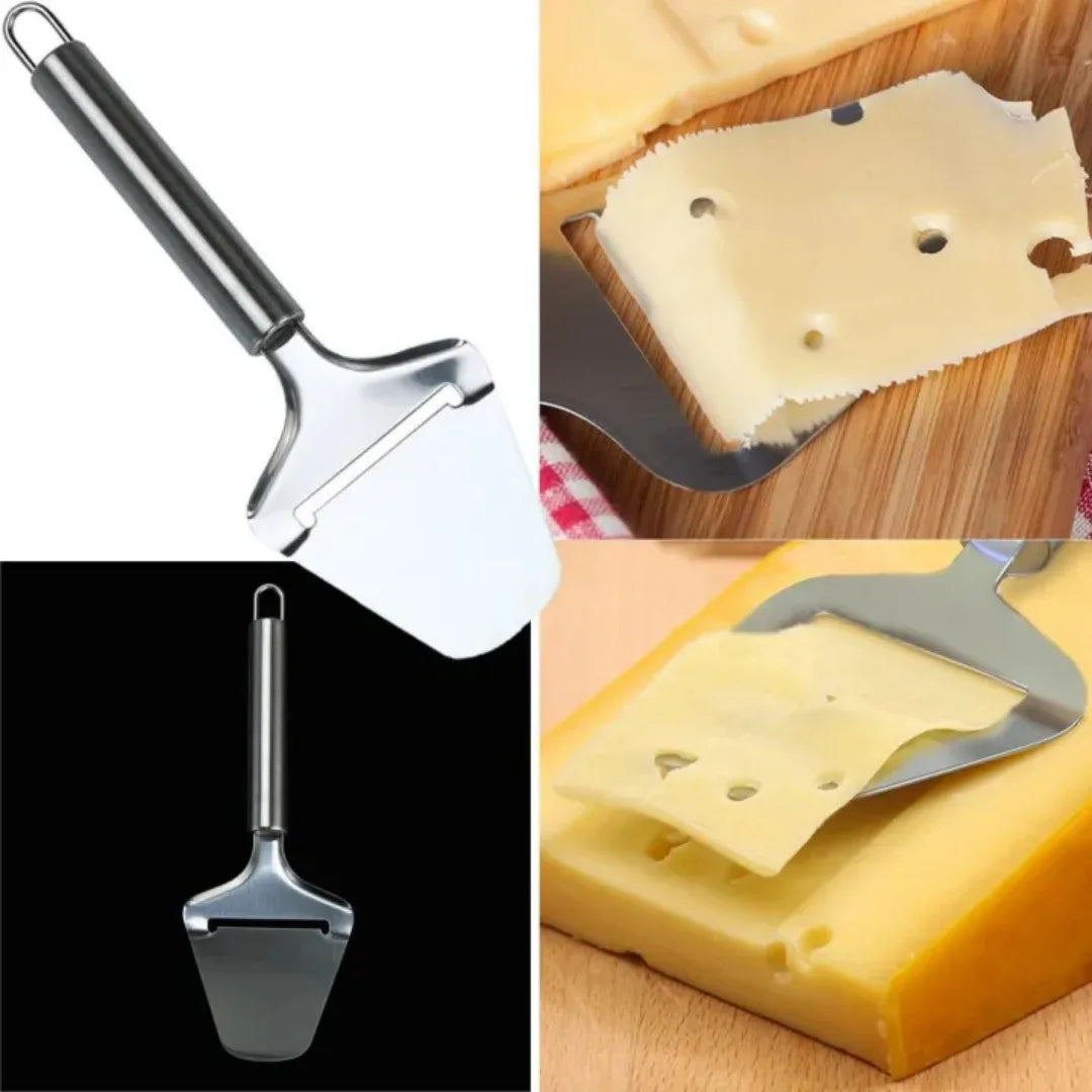 Cheese Slicer Stainless Steel Non Stick Cheese Grinder Multifunctional Handheld Cheese Slicer Baking Tool for Kitchen Cooking