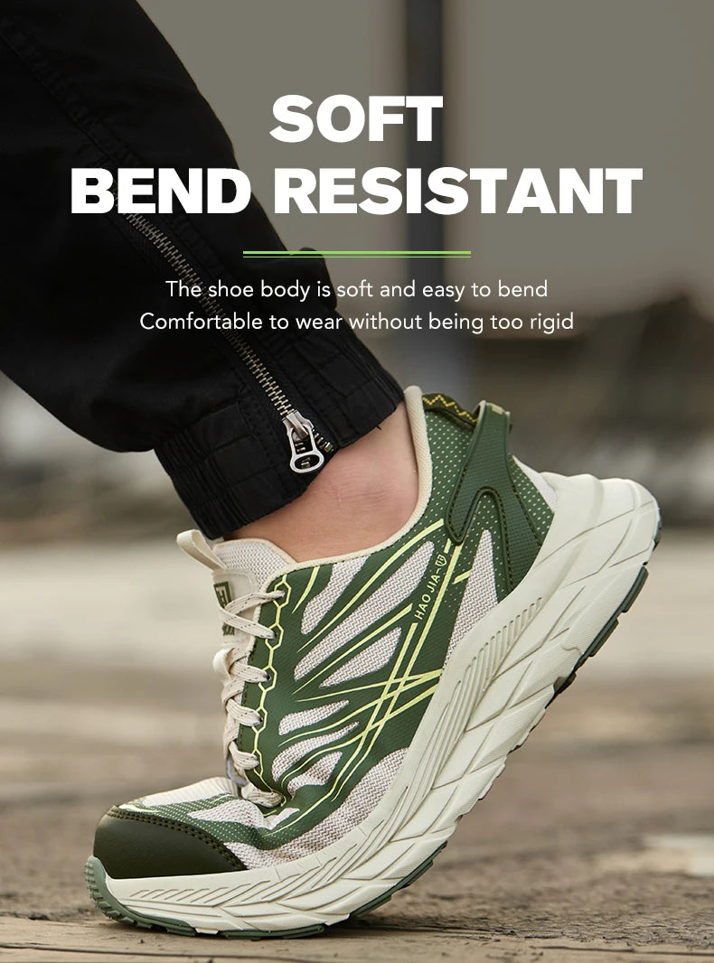 Lightweight Steel Toe Shoes Work Sneakers Safety Shoes Men Anti-Smash Anti Puncture Indestructible Shoes Security Breathable