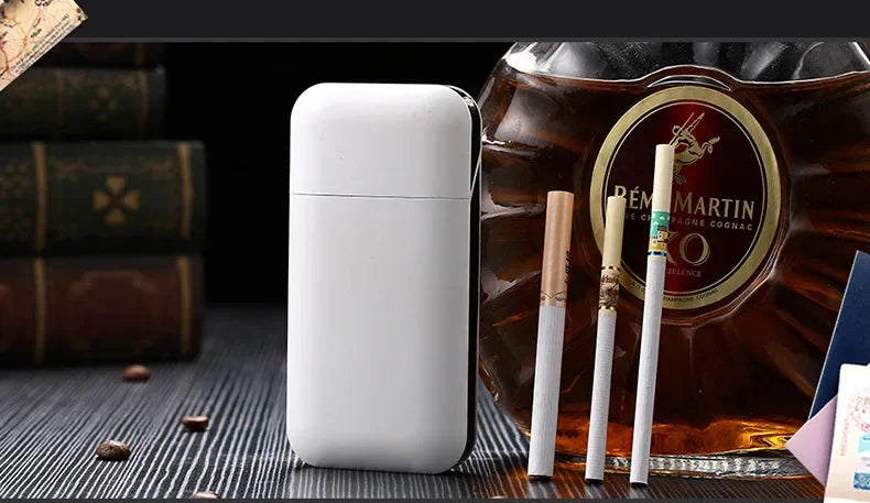 Small Cigarette Case Lighter Integrated USB Rechargeable Windproof Lighter Creative Split Cigarette Lighter Men's Gadget