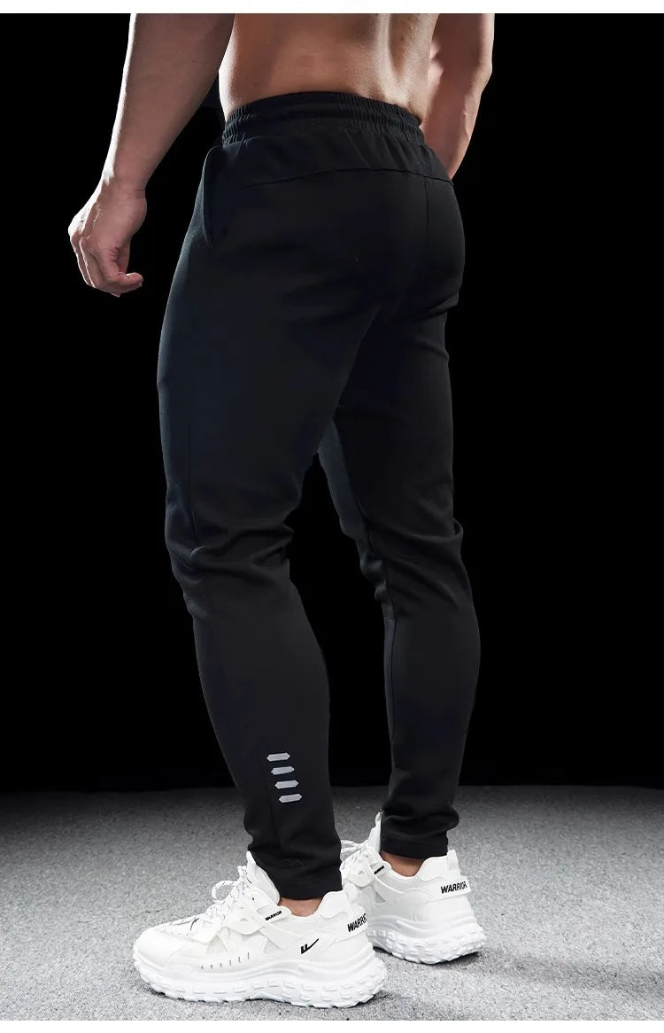 Men's Sports Gym Fitness Casual Slim Stretch Running Pants Tops Men's Quick-drying Breathable Training Pants Autumn Winter