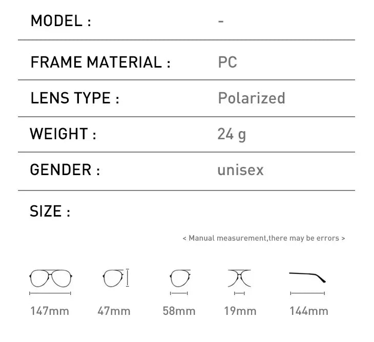 Polarized Classic Sunglasses Men Women Brand Design Driving Square Frame Sun Glasses Male Goggle UV400 Gafas De Sol