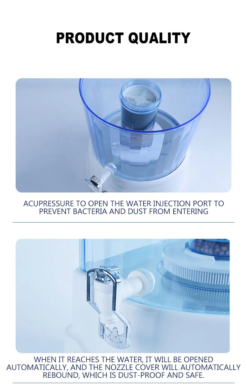 16L Water Filter Drinking Water Bottle Household Water Purifier Pure Filter purificador de agua potable purificador agua