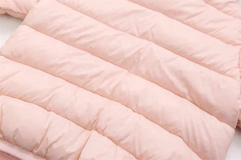 Winter Warm Down Coat Boys Hooded Jackets Autumn New Children Cotton Clothing Girls Thickened Casual Zipper Outerwear 2-6Y