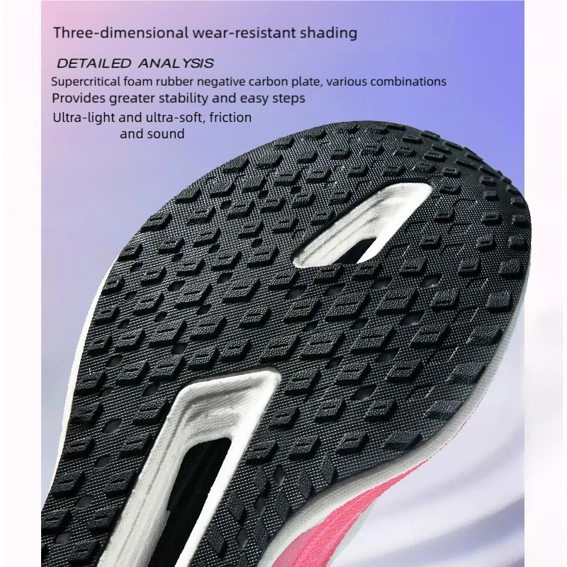 Running Shoes Men High Quality Full Palm Carbon Plate Cushion Professional Training Shoes Lightweight Wear-Resistant Sneakers