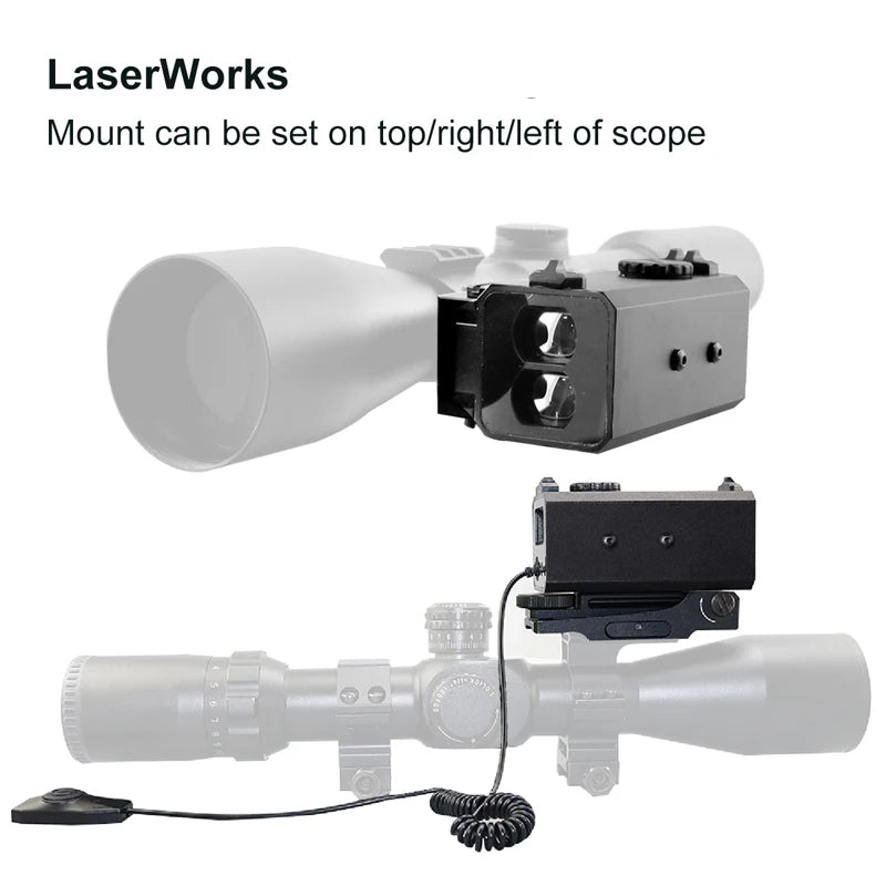 Tactical Hunting Sniper Laser Rangefinder Riflescope Long Range 1200M Real-time Rang Finder Distance Meter Angle Speed Telemeter