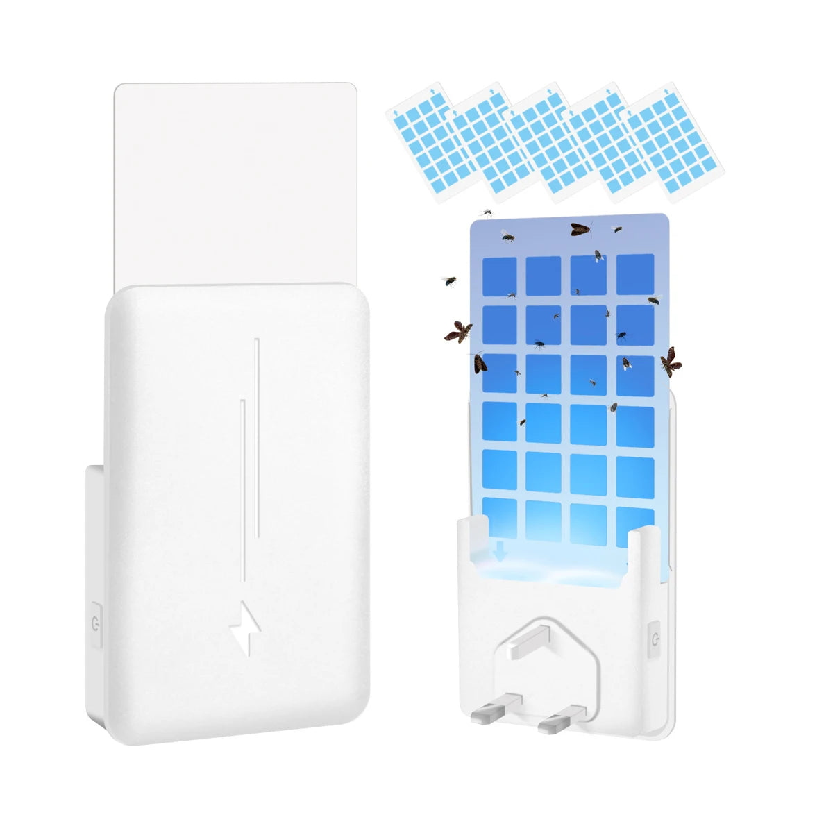 Adhesive Board Mosquito Killer Lamp, Indoor Non-toxic Adhesive Trap, Multifunctional Flying Insect Trap With Small Night Light