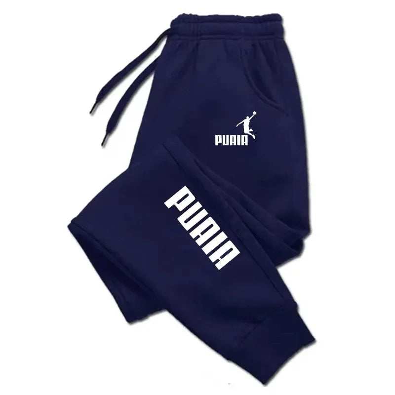 Print Men's Pants Autumn/Winter New Sport Jogging Trousers Fitness Loose Fit Clothing Solid Color Outfit Streetwear Pants