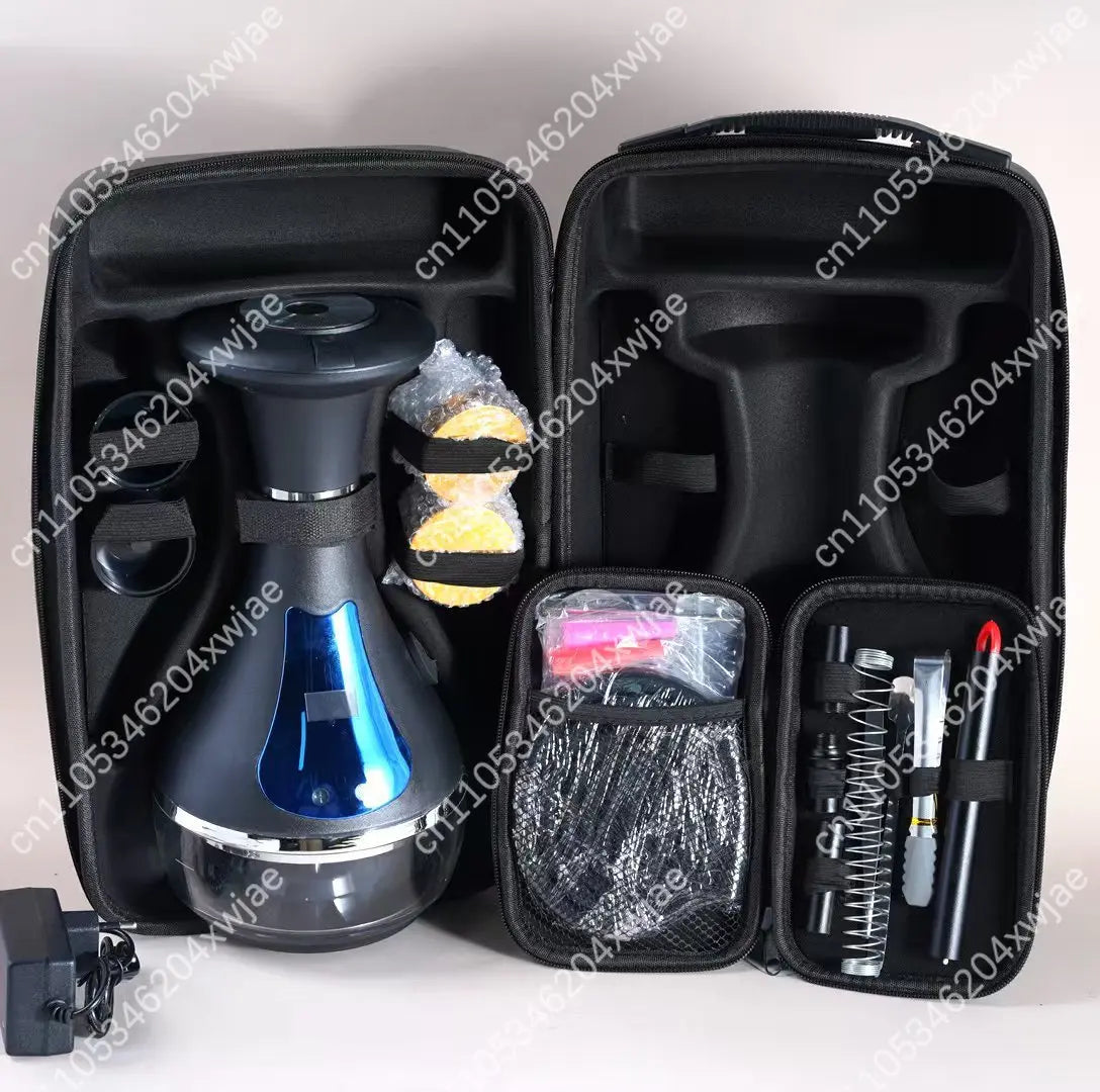 Electronic Shisha with LED Display, Fast Heating USB Rechargeable E-Hookah for Personal Use