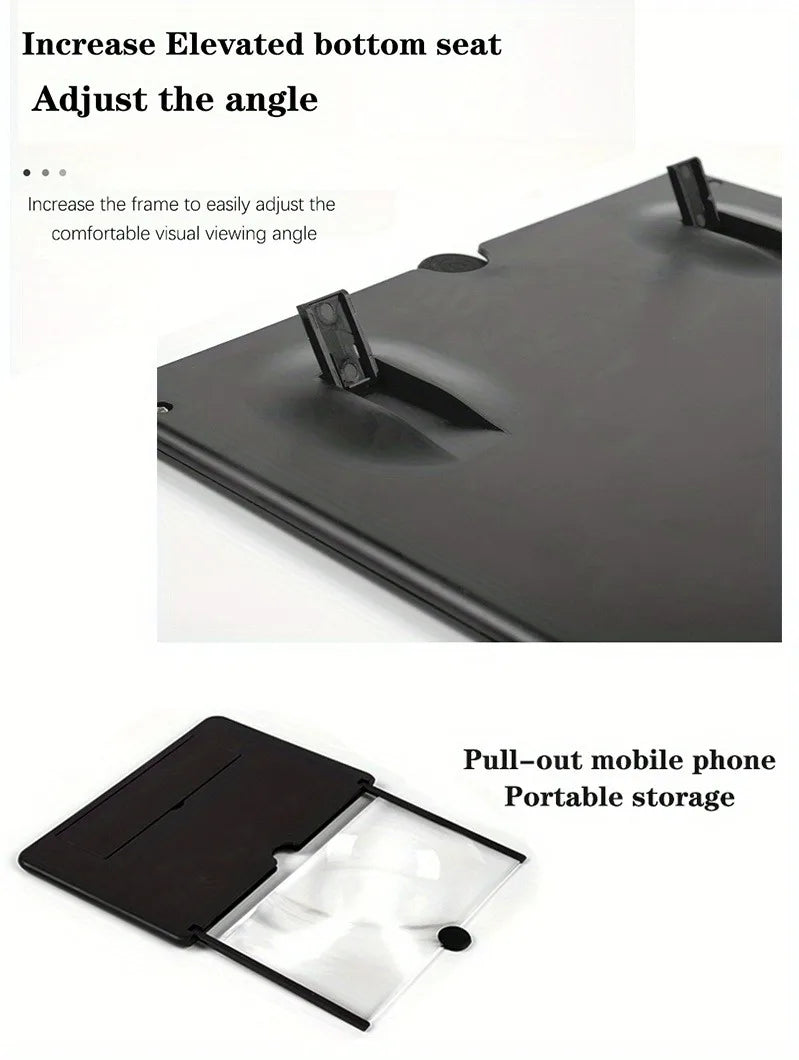 Mobile Phone Screen Amplifier 10/12 inch Multi Functional HD Amplifier HD Screen Magnifying Glass Anti Blue Light Eye Protection