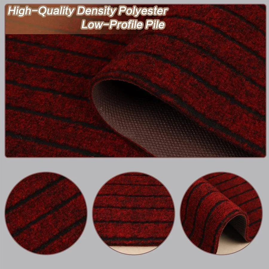 Striped Carpet Classic Door Carpet Kitchen Floor Mat, Closely Attached To The Ground, Anti Slip and Anti Fouling,strong Adhesion