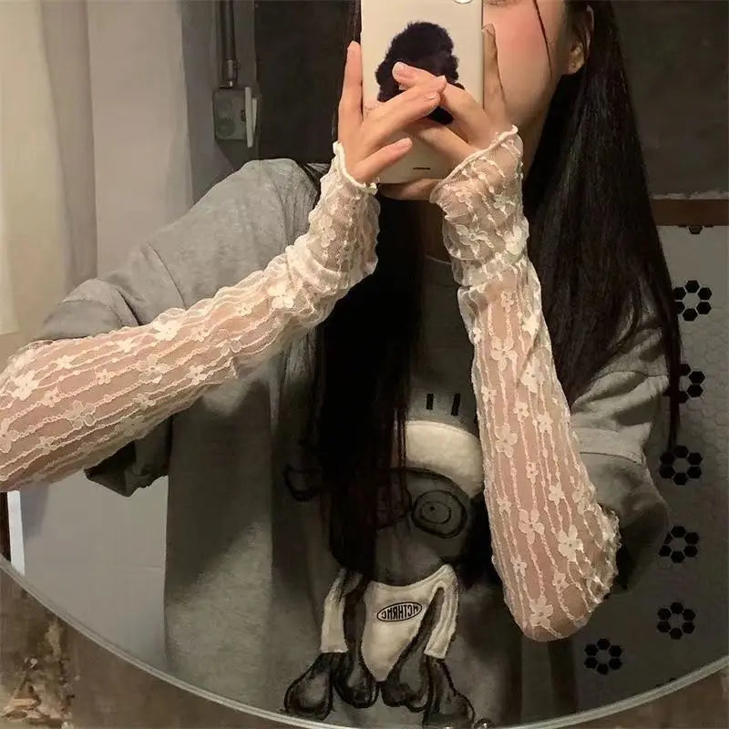 Ladies' Gloves, Long Hook-Finger Tinted Gloves, Ball Gloves, Bride's Wedding Dress Gloves, Sun-Protective Fashion Gloves C101
