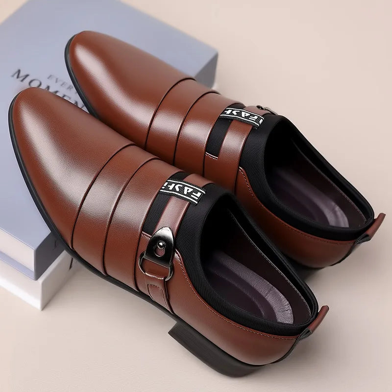 Spring Autumn Men's Business Shoes Formal Wedding Shoes Male Office Work Shoes Sharp pointed casual Loafers Elegant Man footwear