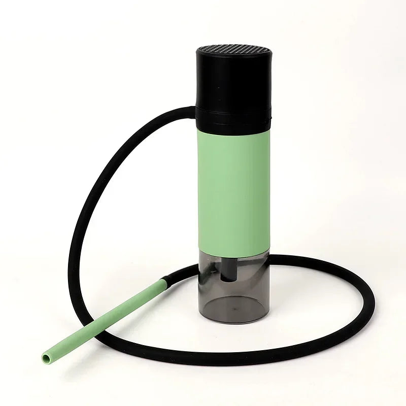 Portable Water Pipe Set for A Car with A Mini Shisha Silicone Hose for Traveling Outside Mobile Water Pipe Narguile Chichama