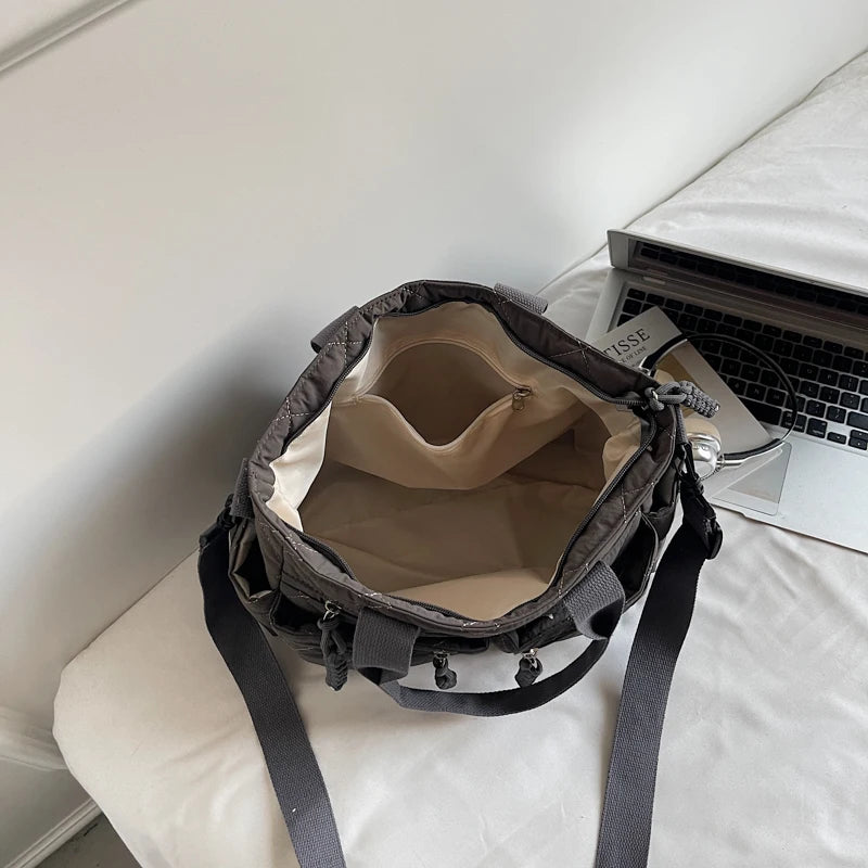 Large capacity Tote Bags for Women Shoulder Side Bag Fashion Space cotton Shopping Bags Multi-pocket Messenger Bag Lady Handbags