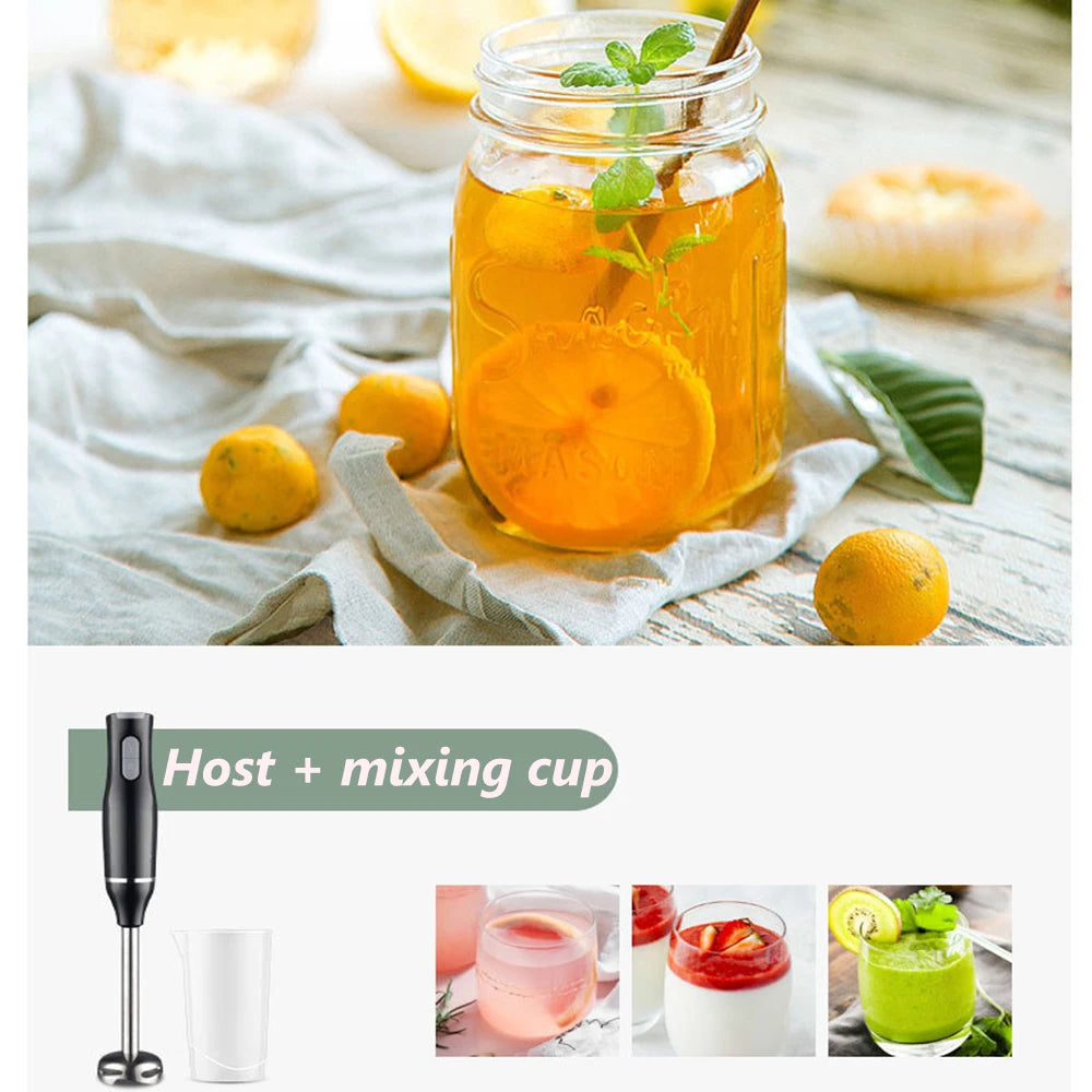 400W Handheld Electric Food Blender 2 Speed Fruit Vegetable Food Mixer Egg Beater Stainless Steel Grinder Home Appliances EU