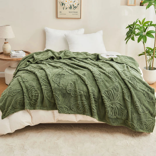 1 Pc Contemporary Knitted Polyester Luxury Throw Blanket -Soft Fleece Sherpa for Office, Sofa, Student For EU