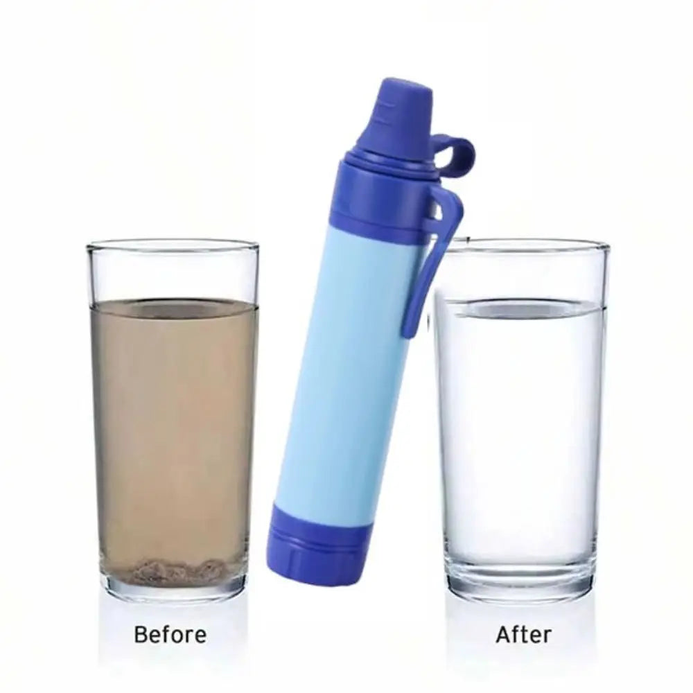Mini Mini Water Filter Straw Purifier Direct Drinking Purification Water Filter Survival Straw Drinking Water Filtering Straw