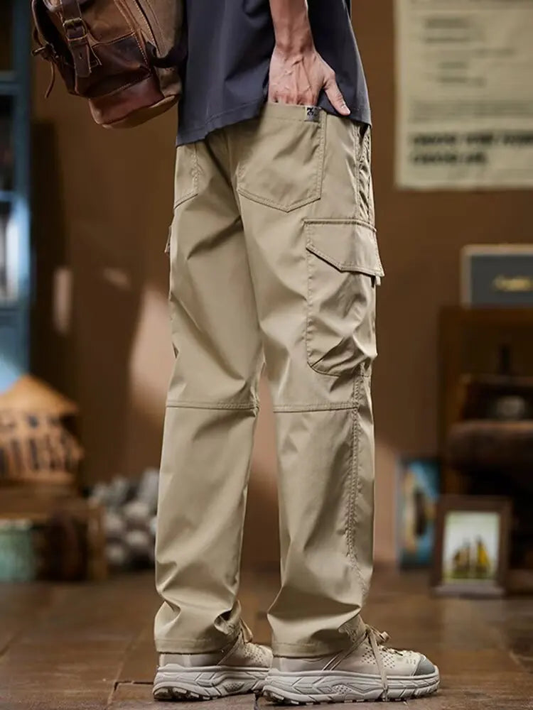 Working pants for men's new loose straight trousers for work wear-resistant and dirty American charge casual pants