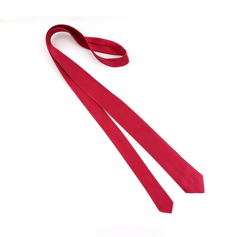 Neck Tie Simple Slim Necktie Women Men's Polyester Narrow Formal Leisure Ties Fashion All-match Daily Shirt Accessories