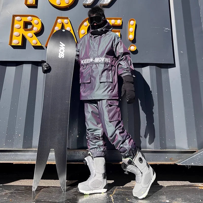 Ski Suit Set for Men and Women Windproof, Waterproof, Warm Jacket and Pants Complete Set of Snowboarding Gear High Quality