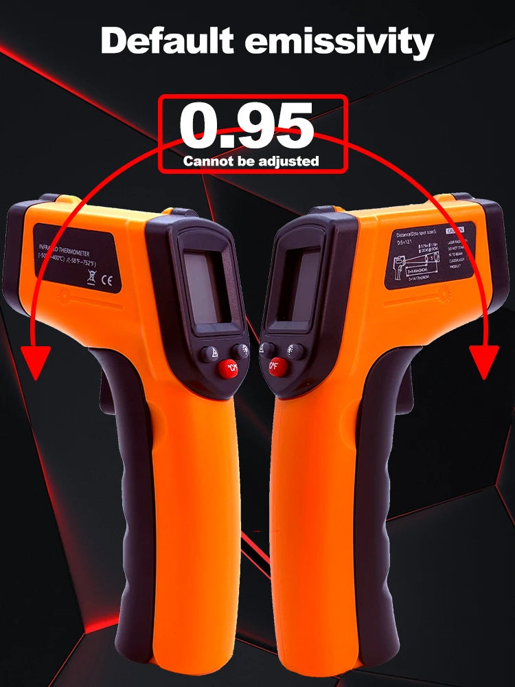 Digital Infrared Thermometer Laser termometro Pyrometer Gun Non-Contact Laser Temperature Meter gauge Tools -50~400℃