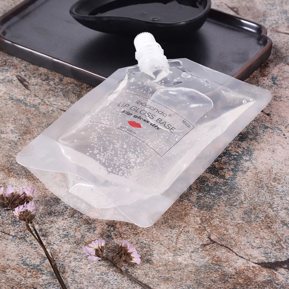 100ml Diy Lip Gloss Base Gel Non-stick Clear Moisturizing Lip Gloss Base Lipstick Handmade Material Odorless Liquid Lips Makeup