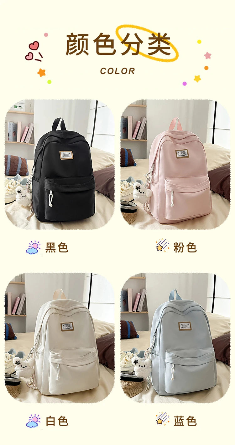 2026 New High Quality nylon Backpacks School Book Bags for Teenage Girls Boys Female College Men Laptop BagPack Casual Backpack