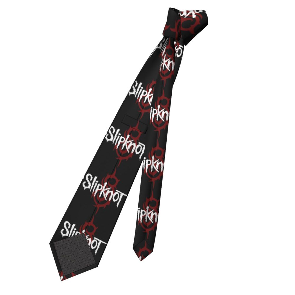 Slipknots Neckties Men's Customized Silk Heavy Metal Rock Music Gift Neck Tie for Office