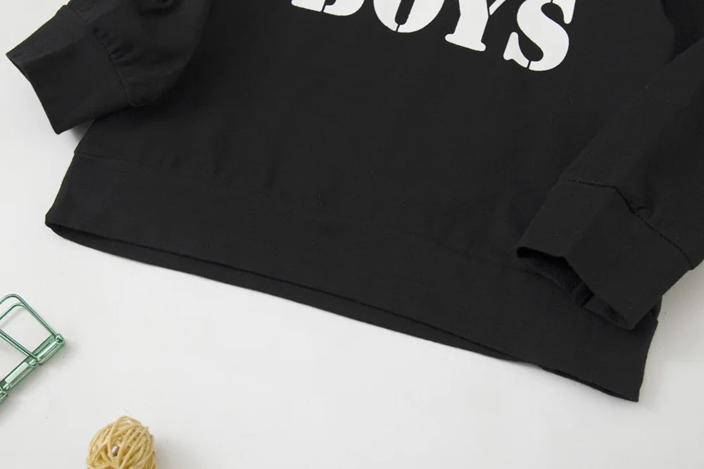 Newborn Baby Boys Clothes Letter Printing Long Sleeves Hooded+Pants Sportswear Spring Casual Children Sport Tracksuits 0-2 Yrs