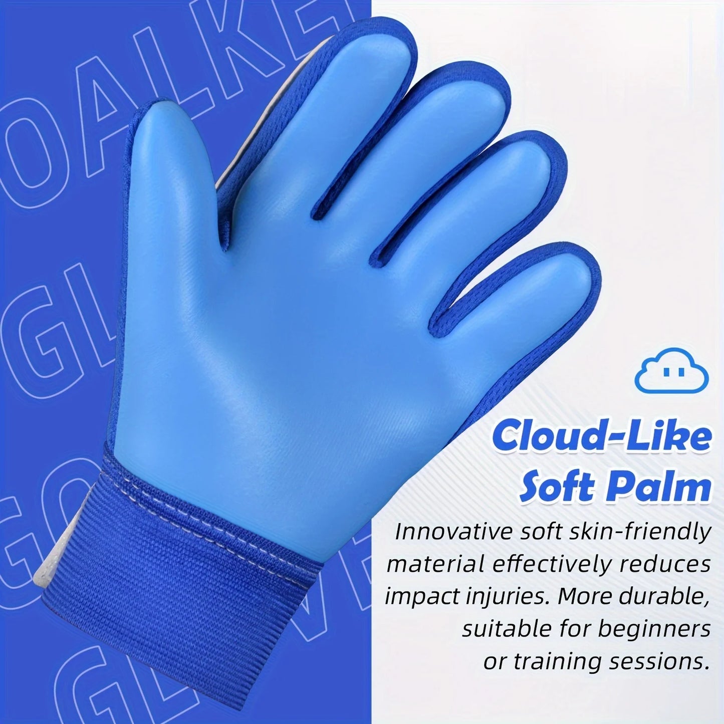 Goal keeper gloves without finger protection, goalkeeper gloves with colorful style, football gloves with strong grip and no sli