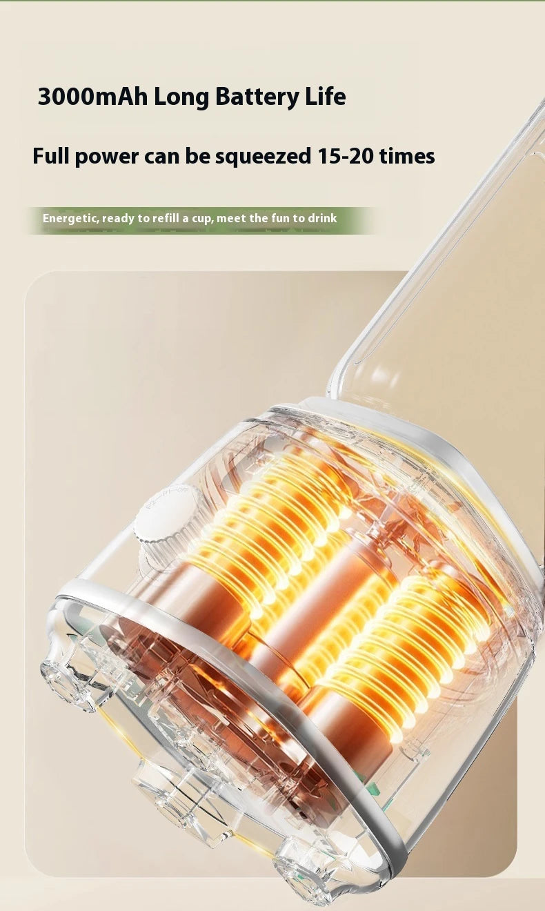 Portable Juicer Blender 600ml Electric Fruit Juicer USB Charging Lemon Orange Fruit Juicing Cup Smoothie Blender Machine