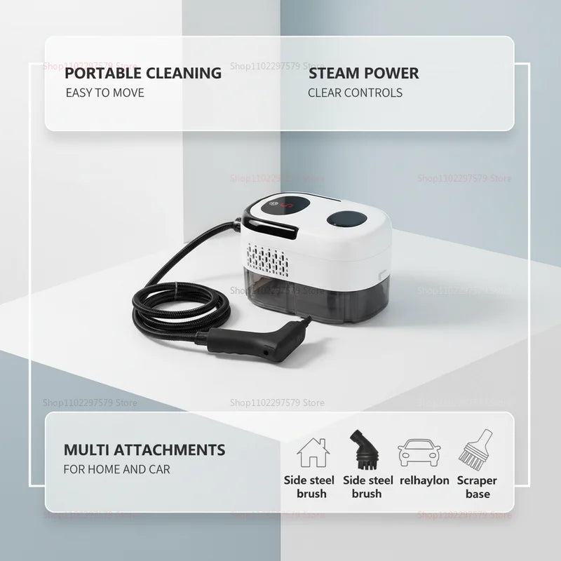2500W Portable Steam Cleaner High Temperature Sterilization Pressure Jet Washer Machine for Home Car Kitchen Air Conditioner