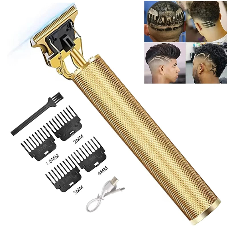 Electric Hair Cutting Machine Vintage T9 Clipper Hair Rechargeable Man Shaver Trimmer For Men's Barber Professional New Hot Sale