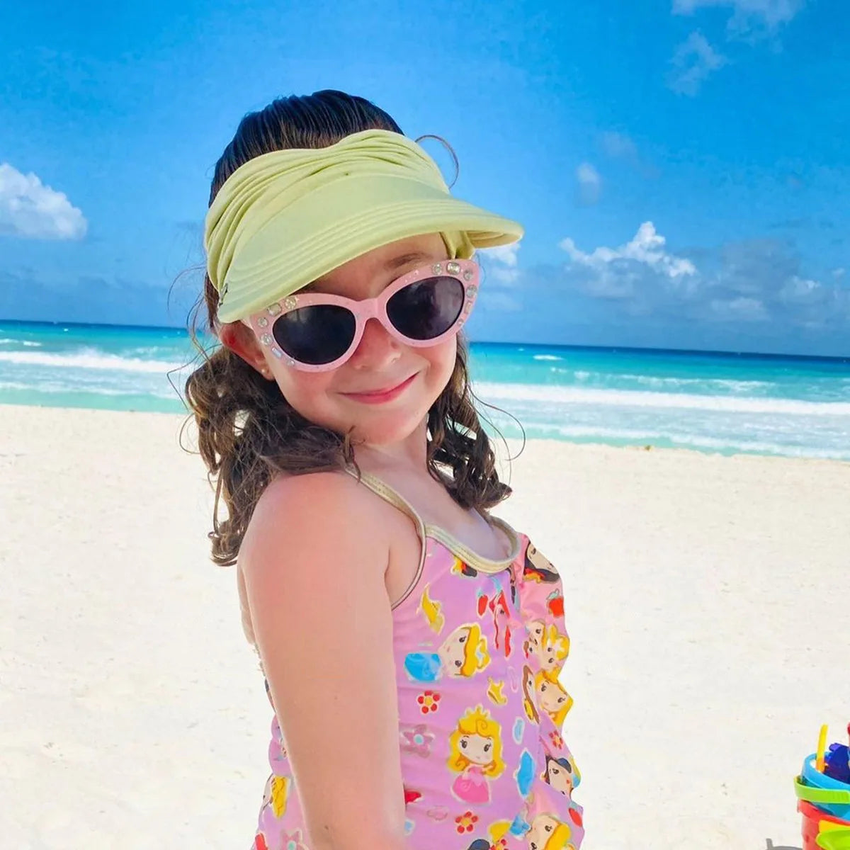 Summer Sun Hats Beach BabyGirls Boys Wide Brim UV Protection Baseball Cap for Kids Outdoor Quick Dry Breathable Empty Top Hat