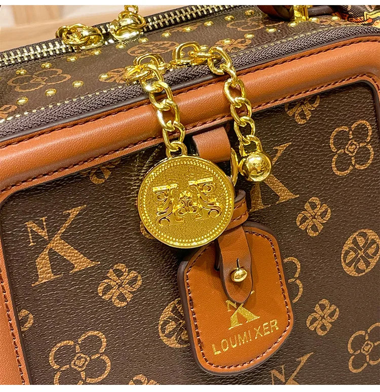 Ladies' handbag, light luxury square bag, 2026 autumn and winter new style, high-end and high designer single shoulder crossbody